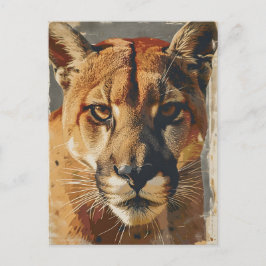 クーガーマウンテンライオンヴィンテージ ポストカード