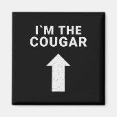 クーガーユーモアのハロウィーン誕生日ギフトと一緒 マグネット (正面)