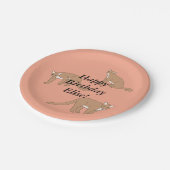 クーガー誕生日 ペーパープレート (アングル)