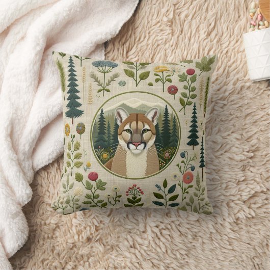 クーガー1 クッション (ブランケット)