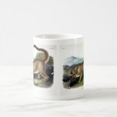 クーガー、またはプーマ、パンサー、マウンテンライオン、キャットミュ コーヒーマグカップ (中央)