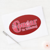 クーガー・イン・トレーニング 楕円形シール (封筒)