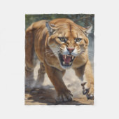 クーガー フリースブランケット (正面)