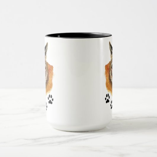 クーガー、プーマ、マウンテンライオン動物トラック旅行M マグカップ (中央)
