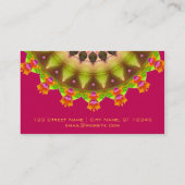 クーキー万華鏡のように千変万化するパターン 名刺 (裏面)