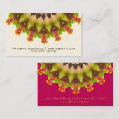 クーキー万華鏡のように千変万化するパターン 名刺 (正面/裏面)