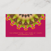 クーキー万華鏡のように千変万化するパターン 名刺 (裏面)