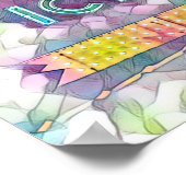 クークビル、TNクリームシティネオンサイン水彩 ポスター (角)