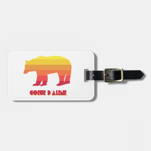 クーダレーネアイダホレインボーベア ラゲッジタグ (正面横)