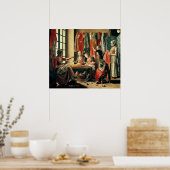 クーチュリエのワークショップ, Arles, 1760 ポスター (キッチン)