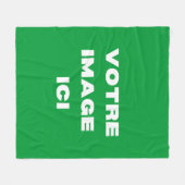 クーバーチュール – Votre image ici - personalisee フリースブランケット (正面(横))