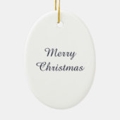 クーパーのホークオーバルクリスマスオーナメント セラミックオーナメント (裏面)