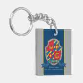 クーパーの名前とは文字C騎士クレストカスタム キーホルダー (正面左)