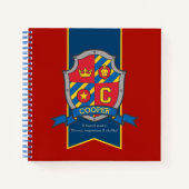 クーパーの名前は、クレストの赤い青のノートを意味する ノートブック (正面)