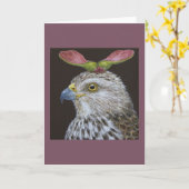 クーパーの鷹のグリーティングカードをロレッタ カード (黄色い花)