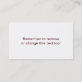 クーパースホーク 名刺 (裏面)