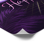 クーパーネームVorname lila retroポスターGeburtstag ポスター (角)