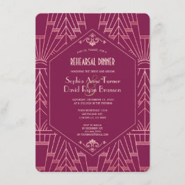 クーパーバラ素晴らしギャツビー1920年代リハーサルディナー 招待状