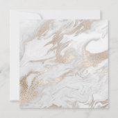 クーパーブライダルシャワーパーリーピンクマーブルホワイトグレー 招待状 (裏面)