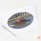 クーパーモランのステッカー 楕円形シール (封筒)