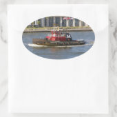 クーパーモランのステッカー 楕円形シール (バッグ)