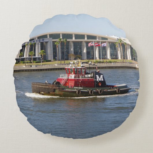 クーパーモラン丸い枕 ラウンドクッション (正面)