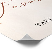 クーパー秋の花マリゴールド好意サイン ポスター (角)