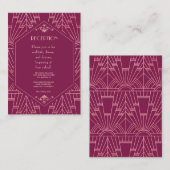 クーパー素晴らしバラギャツビー1920結婚年代 エンクロージャーカード (正面/裏面)