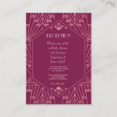 クーパー素晴らしバラギャツビー1920結婚年代 エンクロージャーカード (正面)