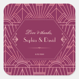 クーパー素晴らしバラギャツビー1920結婚年代 スクエアシール