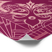 クーパー素晴らしバラギャツビー20s結婚ウェルカムサイン ポスター (角)