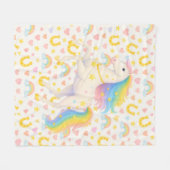 クーパー&コーディ ベストフレンドの馬 フリーススロー フリースブランケット (正面(横))