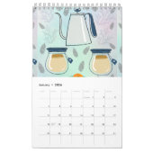 クーフィーテーマ カレンダー (1月 2026)