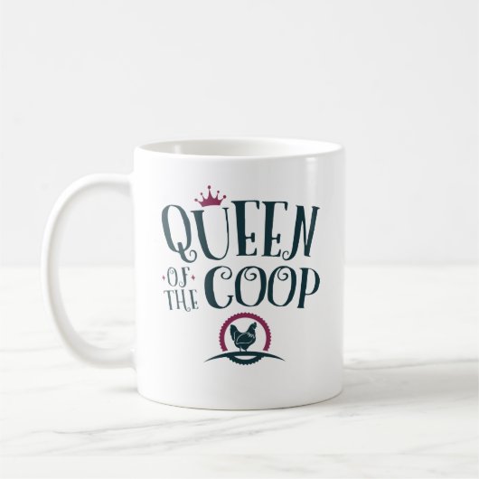 クープ・チキン農家女性の女王 コーヒーマグカップ (左)