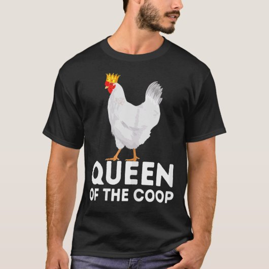 クープ・チキン・マザー・ガーデニングの女王 Tシャツ (正面)