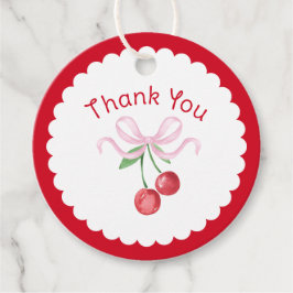 クーペット チェリー ブライダルシャワーのお礼 フェイバータグ