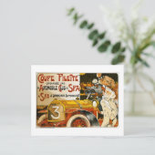 クーペピレットヴィンテージスペインの自動車ポスター ポストカード (スタンド正面)