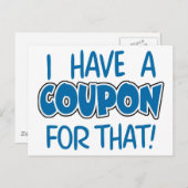 クーポンがあるんだ! ポストカード (正面/裏面)
