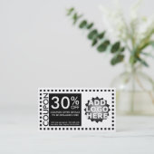 クーポンのテンプレート 割引カード (スタンド正面)