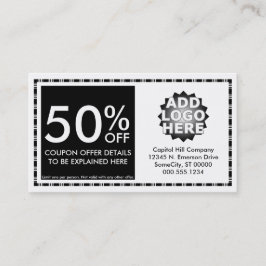 クーポンのレイアウト 割引カード