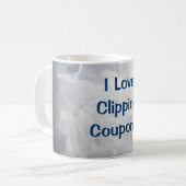 クーポンの切り抜き コーヒーマグカップ (正面左)