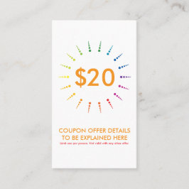 クーポンのrainbowBurst 割引カード