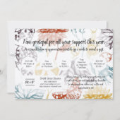 クーポンカードありがとう 招待状 (正面)