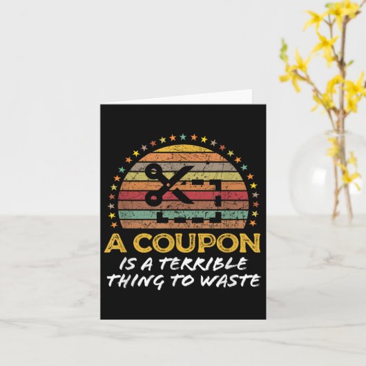 クーポンクおもしろいポンクリッパーマネーセーバー引用文 カード (黄色い花)