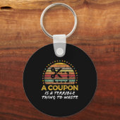 クーポンクおもしろいポンクリッパーマネーセーバー引用文 キーホルダー (正面)