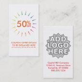 クーポンレインボーバースト 割引カード (正面/裏面)