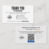 クーポン付きGoogleレビューカード 名刺 (正面/裏面)