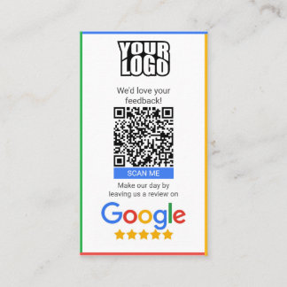 クーポン切り取り付きGoogleレビュー名刺 名刺