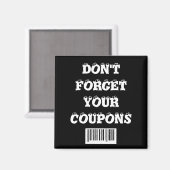 クーポン忘れの冷蔵庫用マグネットしない マグネット (正面/裏面)