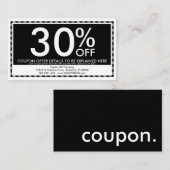 クーポン (正面/裏面)